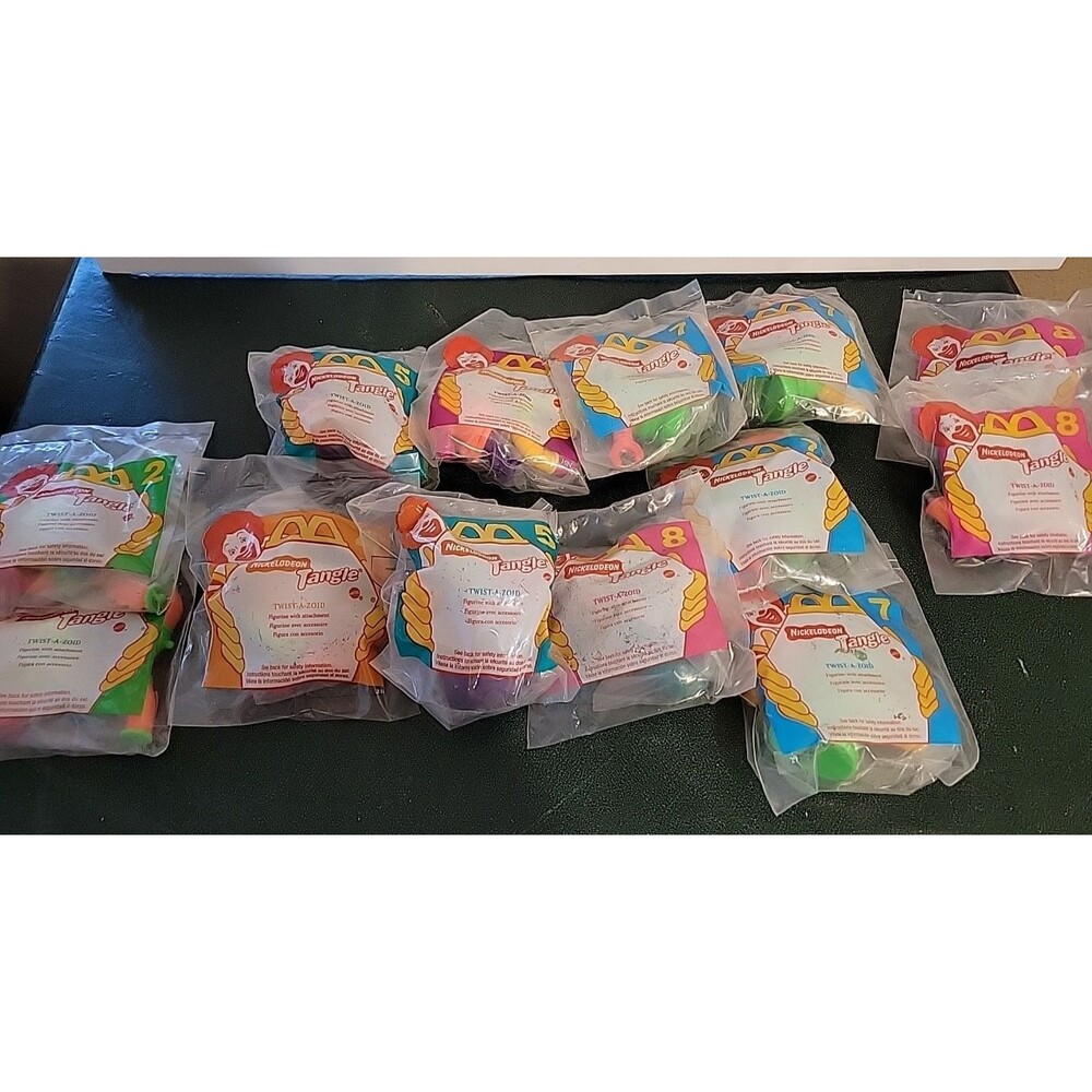 Nickelodeon Tangle McDonald's Toys Lot Twist-A-Zoid Vintage